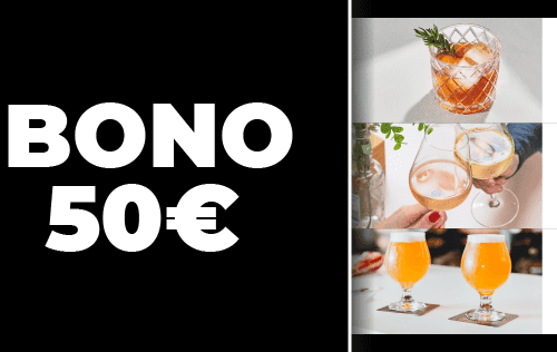 Bono regalo 50 euros bebidas premium